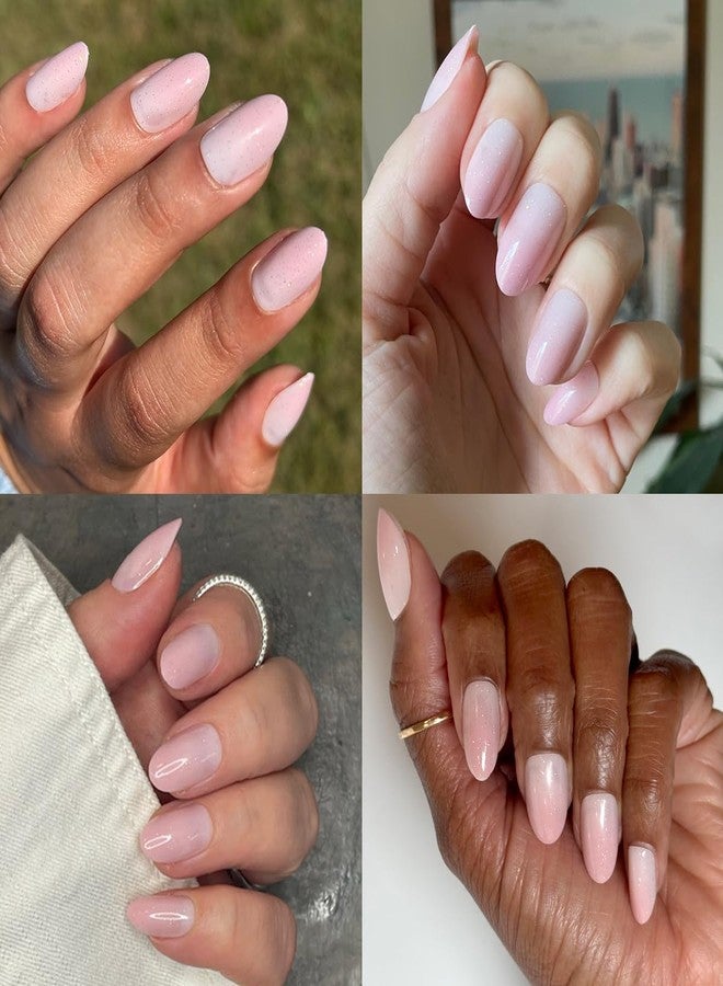 أظافر لاصقة سريعة التركيب من Olive & June Mani Minimalist | (لاصق) بيضاوي متوسط، 42 ظفرًا صناعيًا، 21 مقاسًا | غير سامة، تدوم طويلًا، مظهر طبيعي للغاية، جودة صالونات التجميل في المنزل | تدرج لون وردي لامع - Image 5